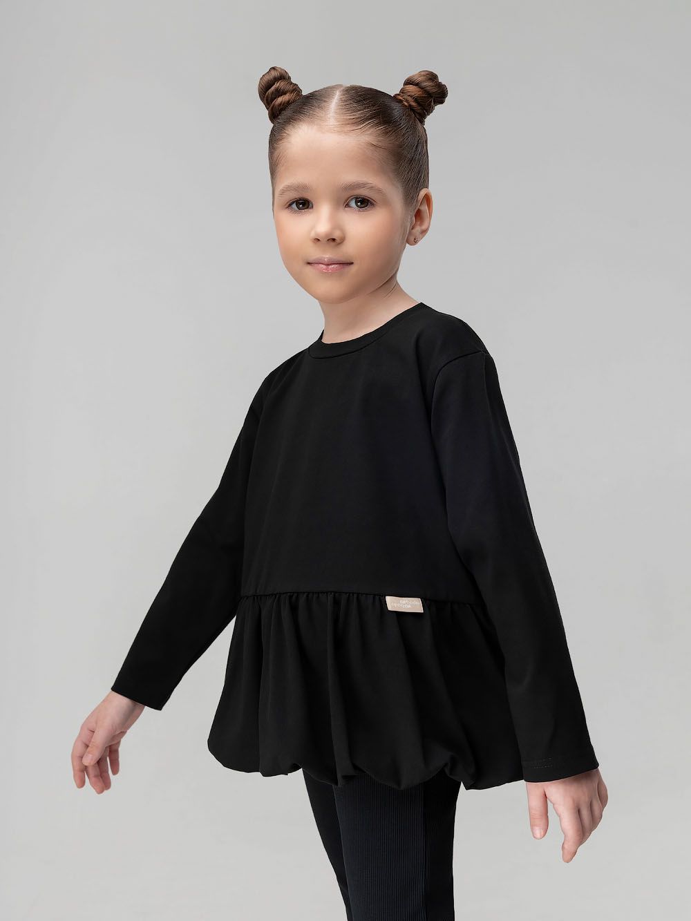 Лонгслив с баской - фото 4