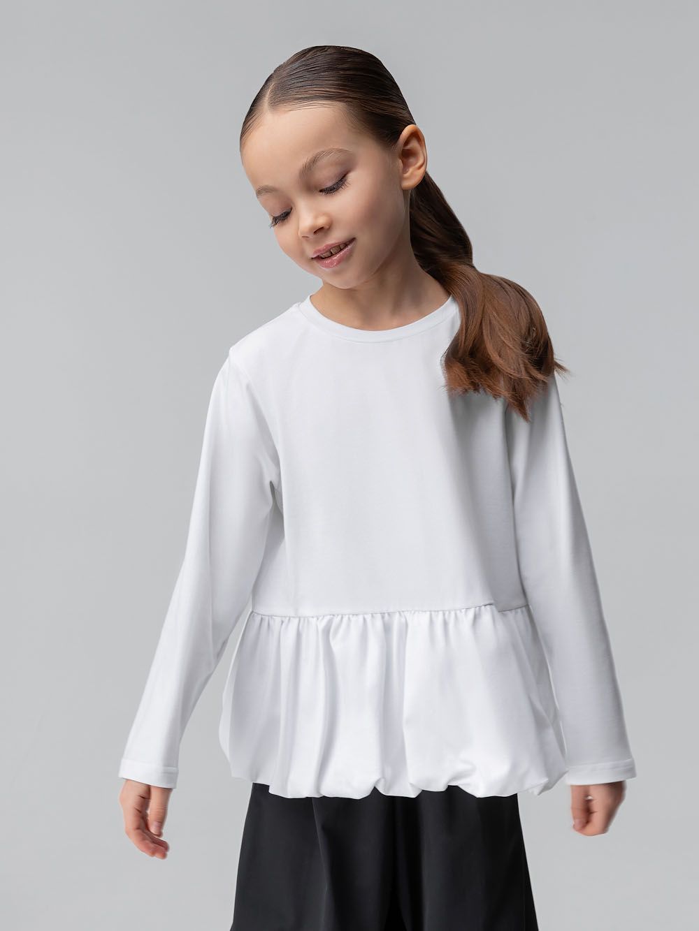 Лонгслив с баской - фото 3