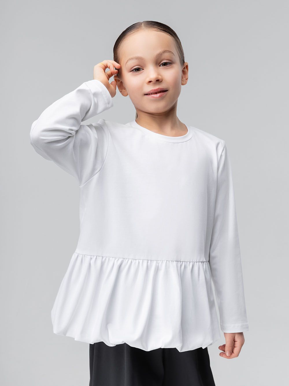 Лонгслив с баской - фото 6