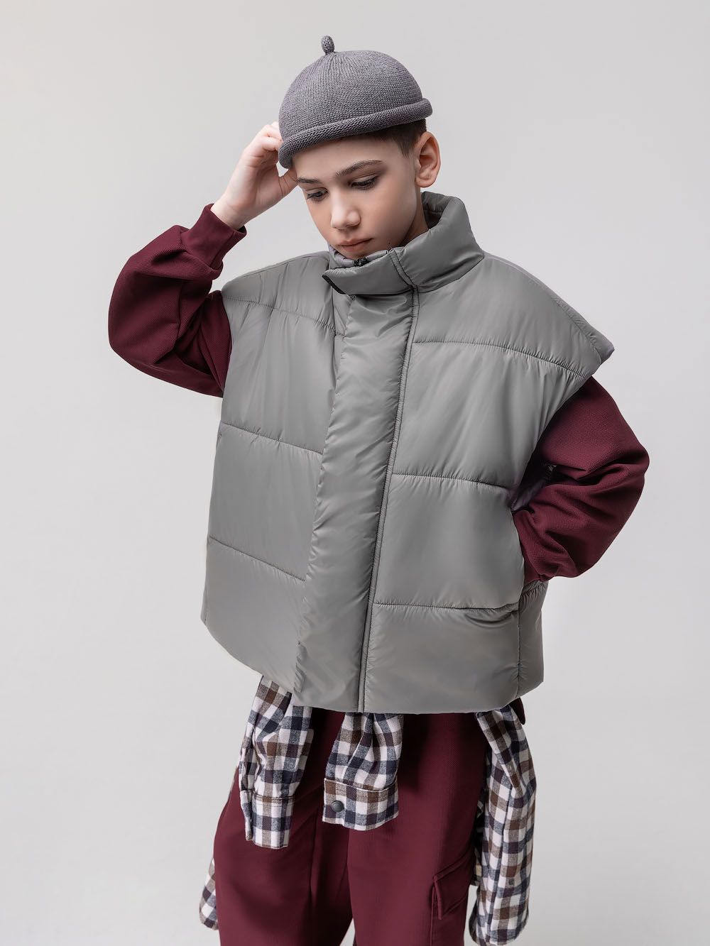 Жилет утеплённый с утяжкой - фото 1