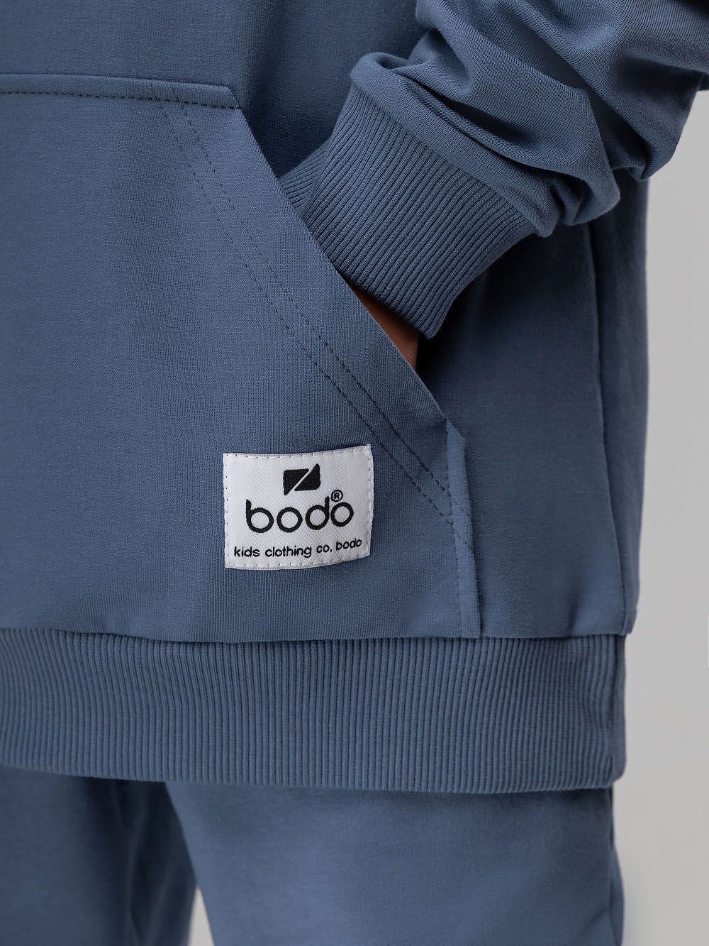 Костюм с толстовкой однотонный - фото 6