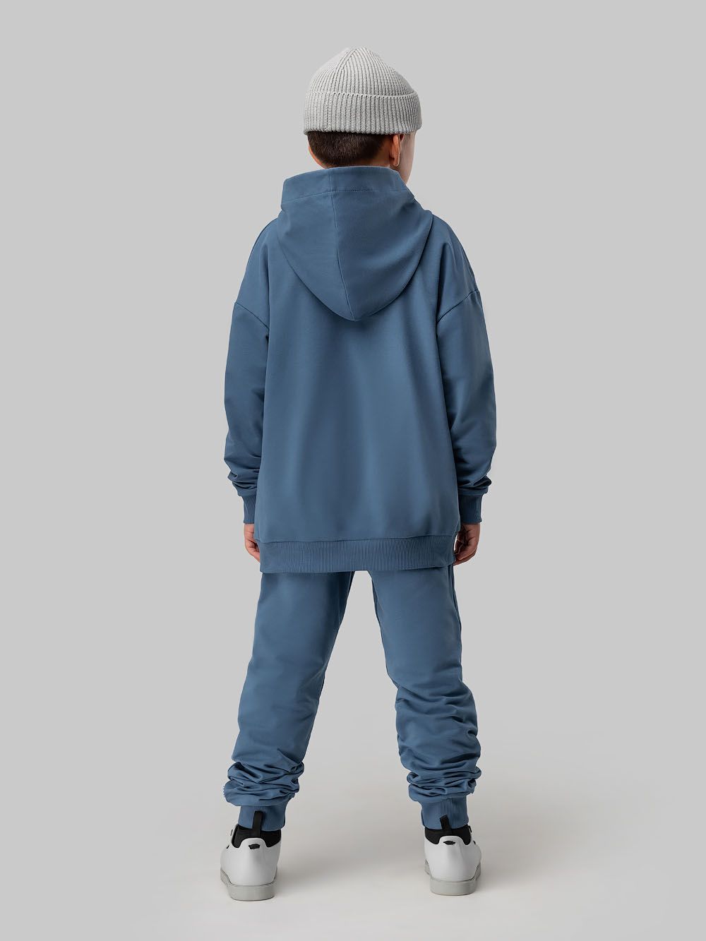 Костюм с толстовкой однотонный - фото 11