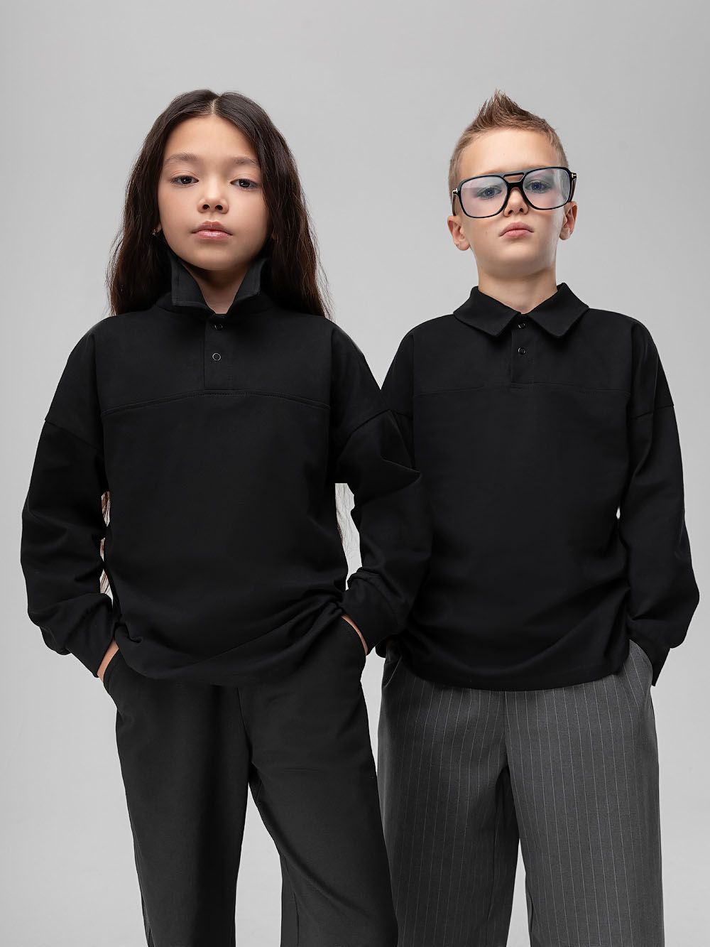 Лонгслив - поло ПИКЕ - фото 1