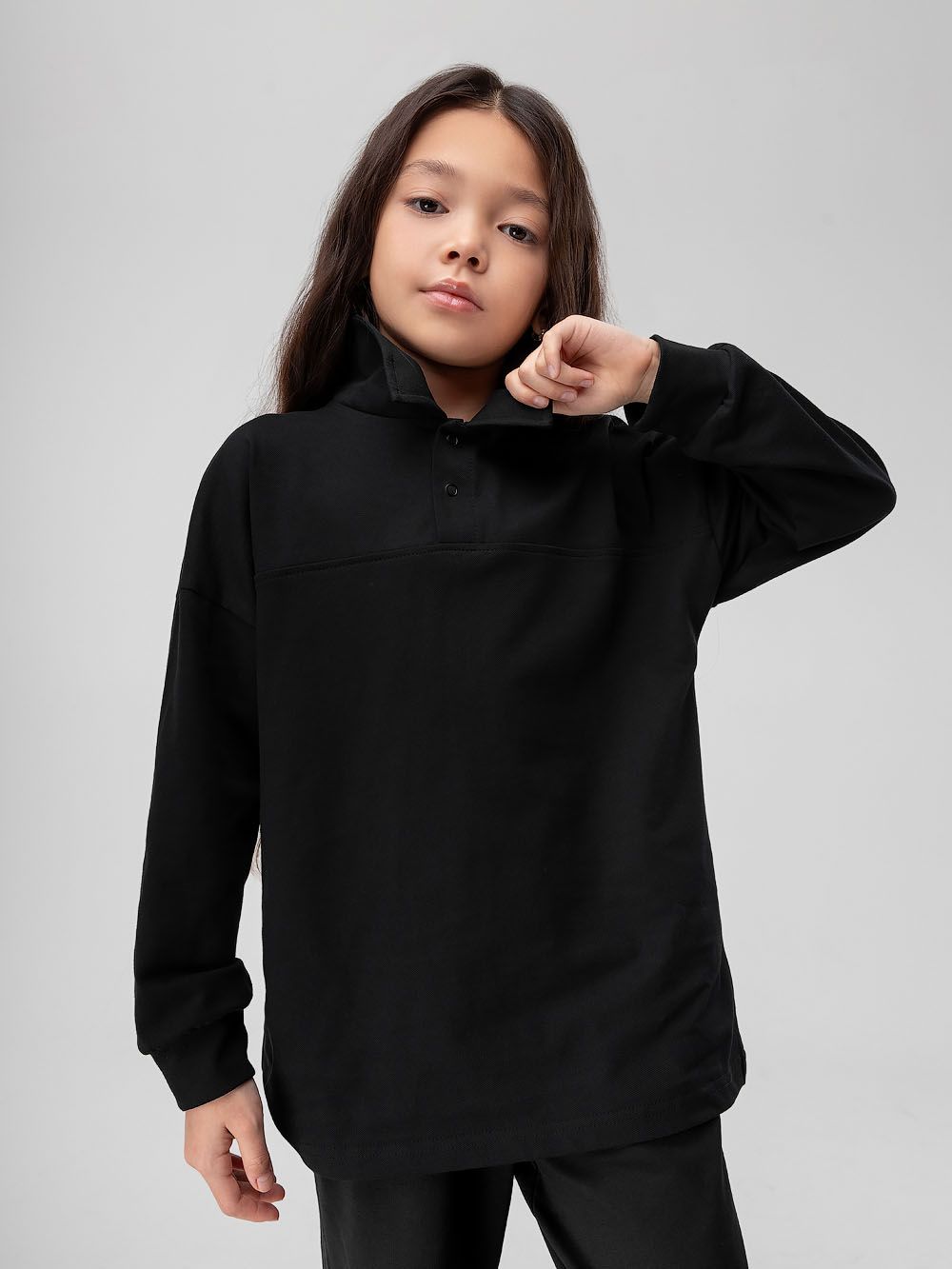 Лонгслив - поло ПИКЕ - фото 3