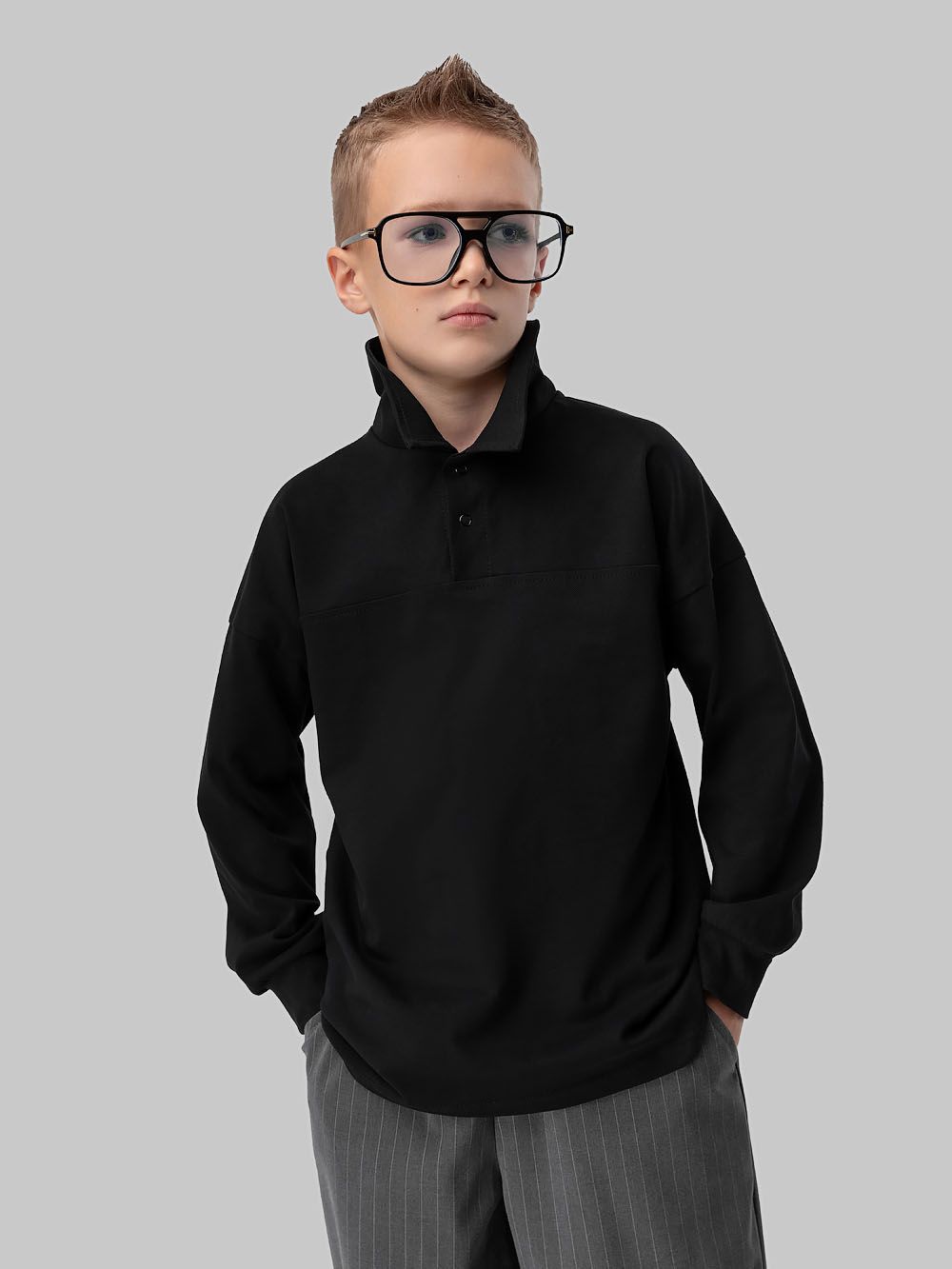 Лонгслив - поло ПИКЕ - фото 2