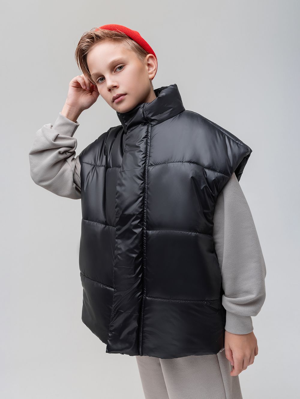 Жилет утеплённый с утяжкой - фото 1