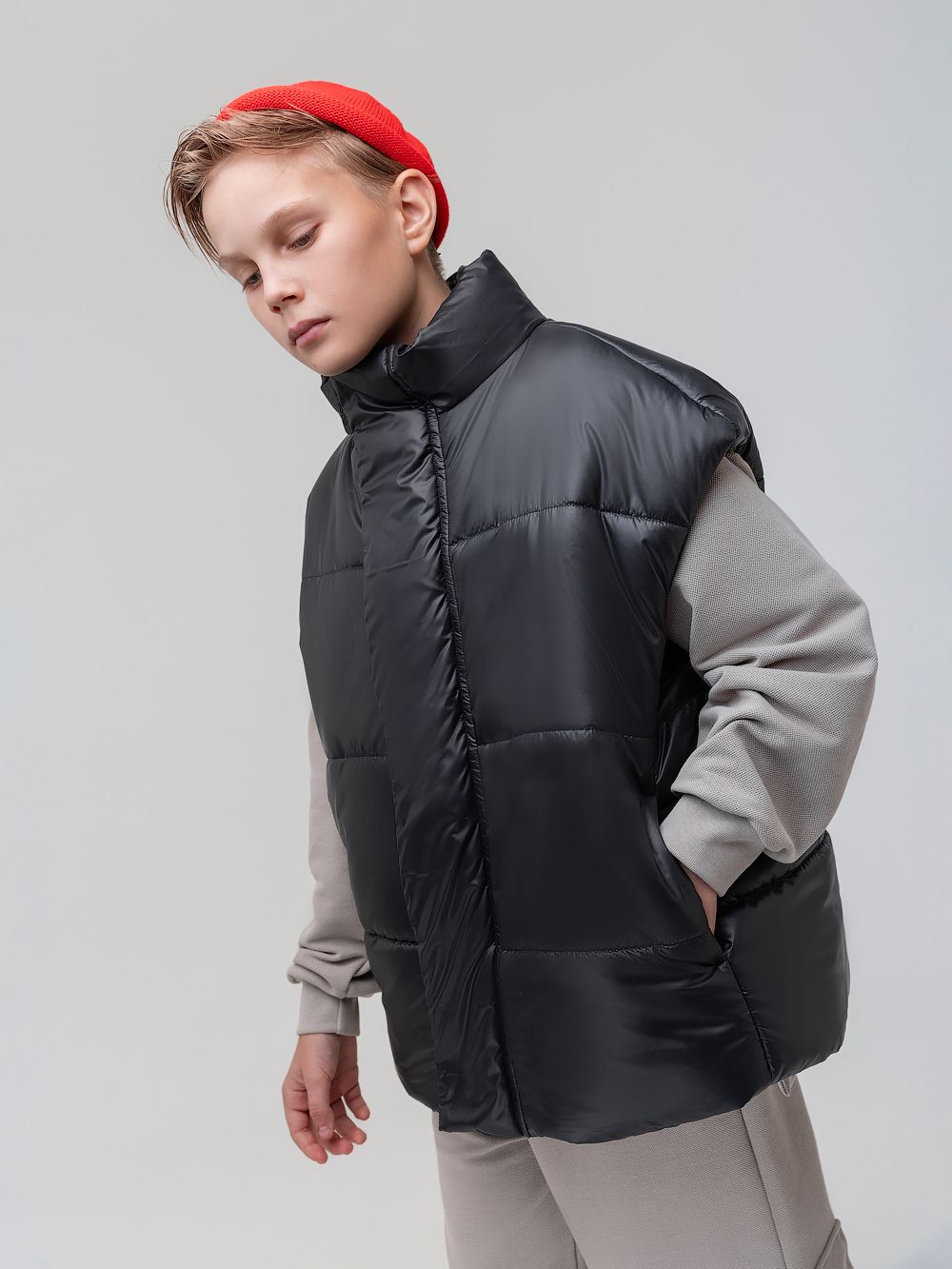 Жилет утеплённый с утяжкой - фото 7