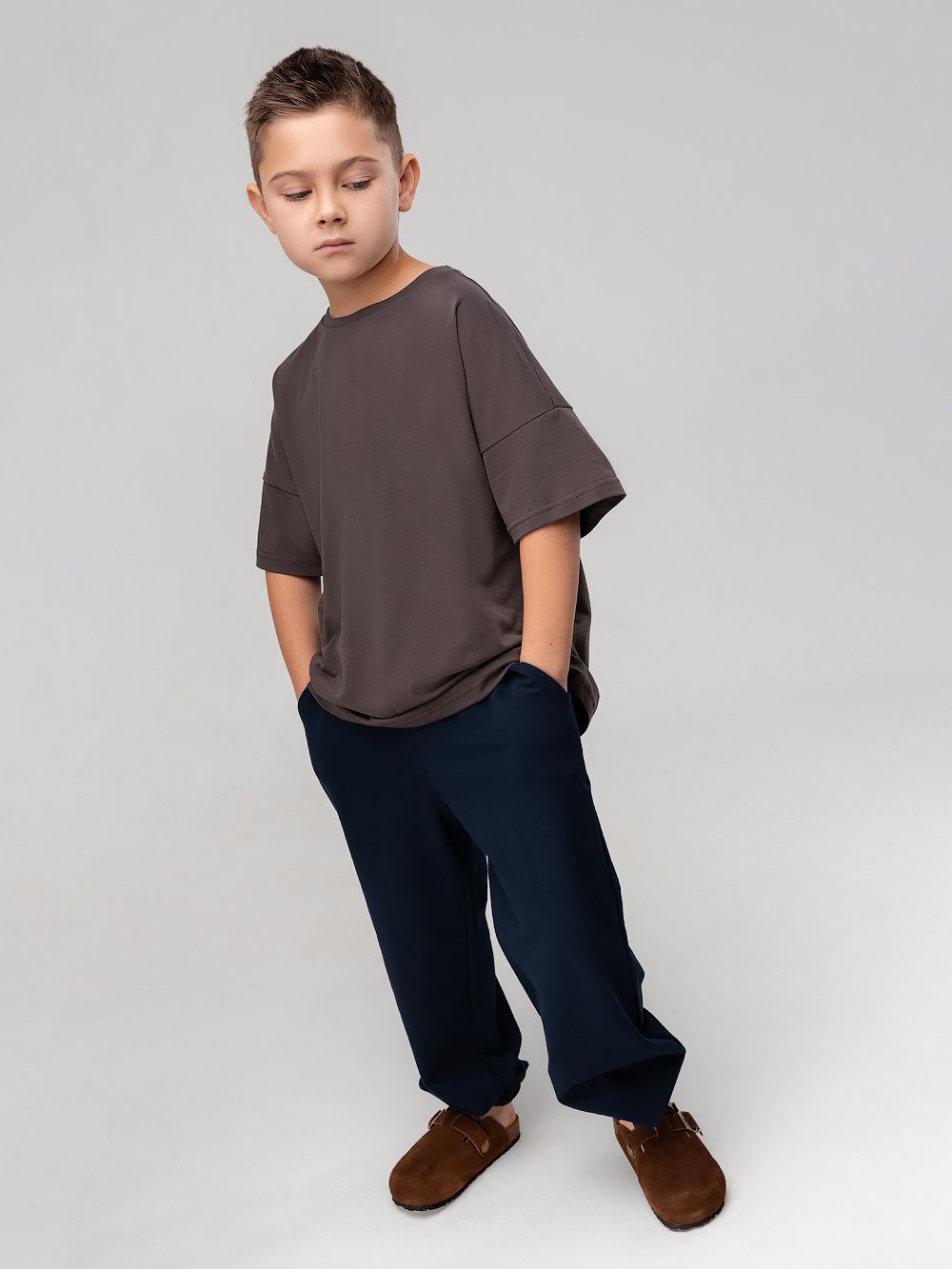 Брюки свободные на резинке - фото 4