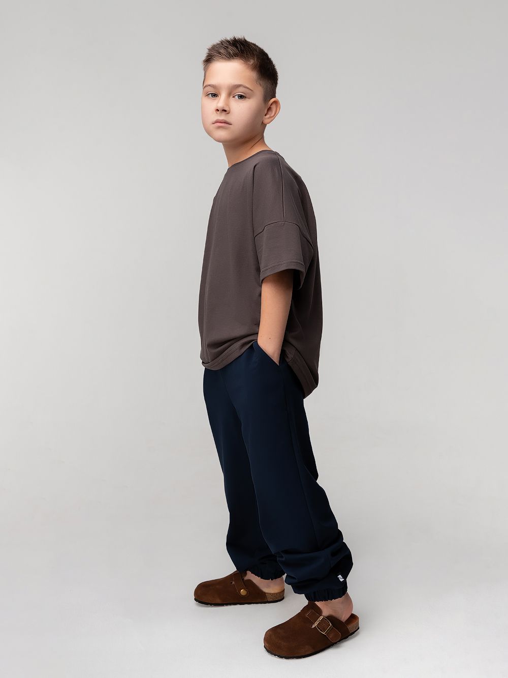 Брюки свободные на резинке - фото 5