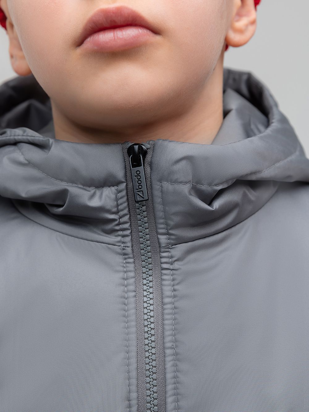 Куртка с капюшоном со стойкой - фото 4