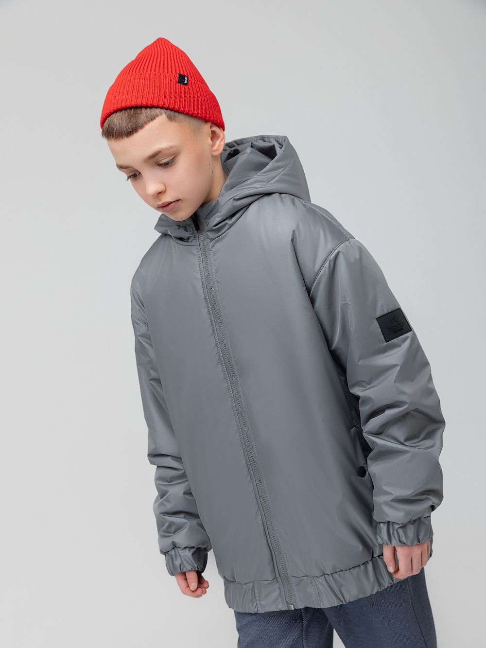 Куртка с капюшоном со стойкой - фото 2