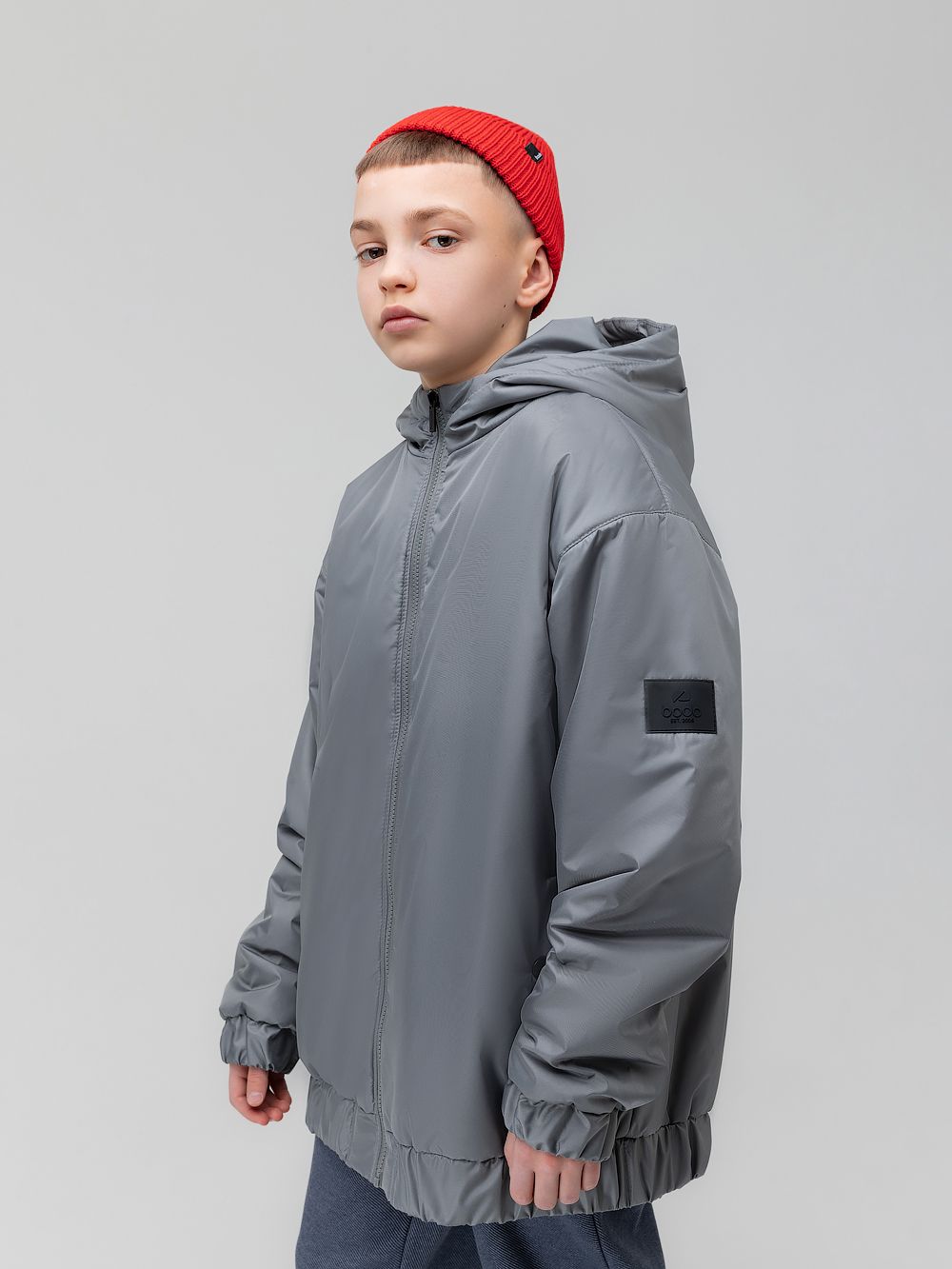 Куртка с капюшоном со стойкой - фото 5