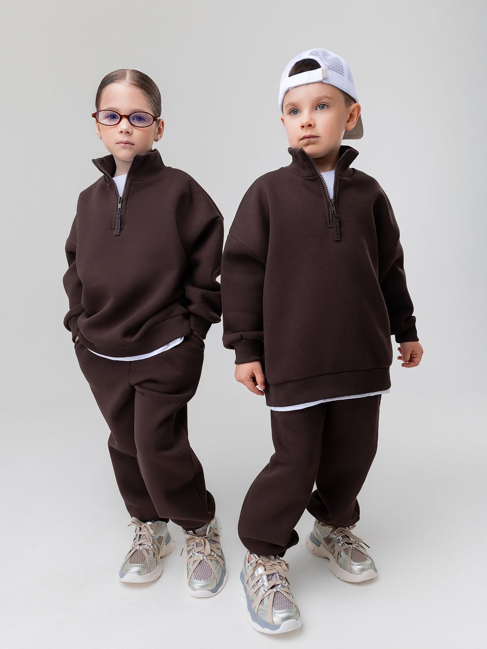 Костюм на полузамке с начёсом - фото 2