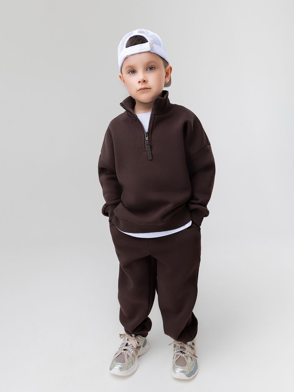 Костюм на полузамке с начёсом - фото 3