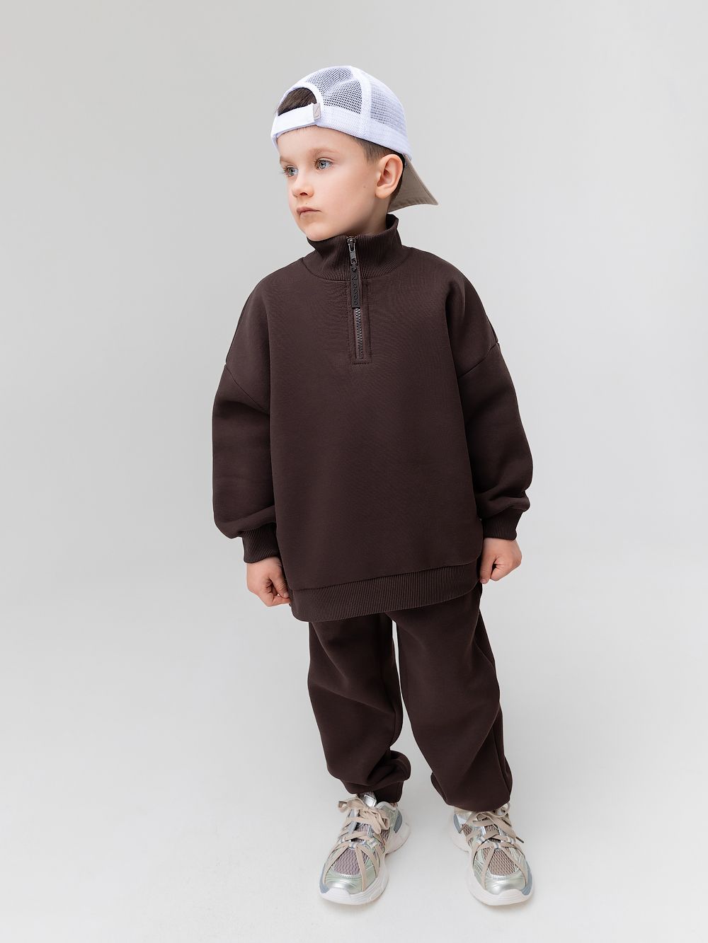 Костюм на полузамке с начёсом - фото 5