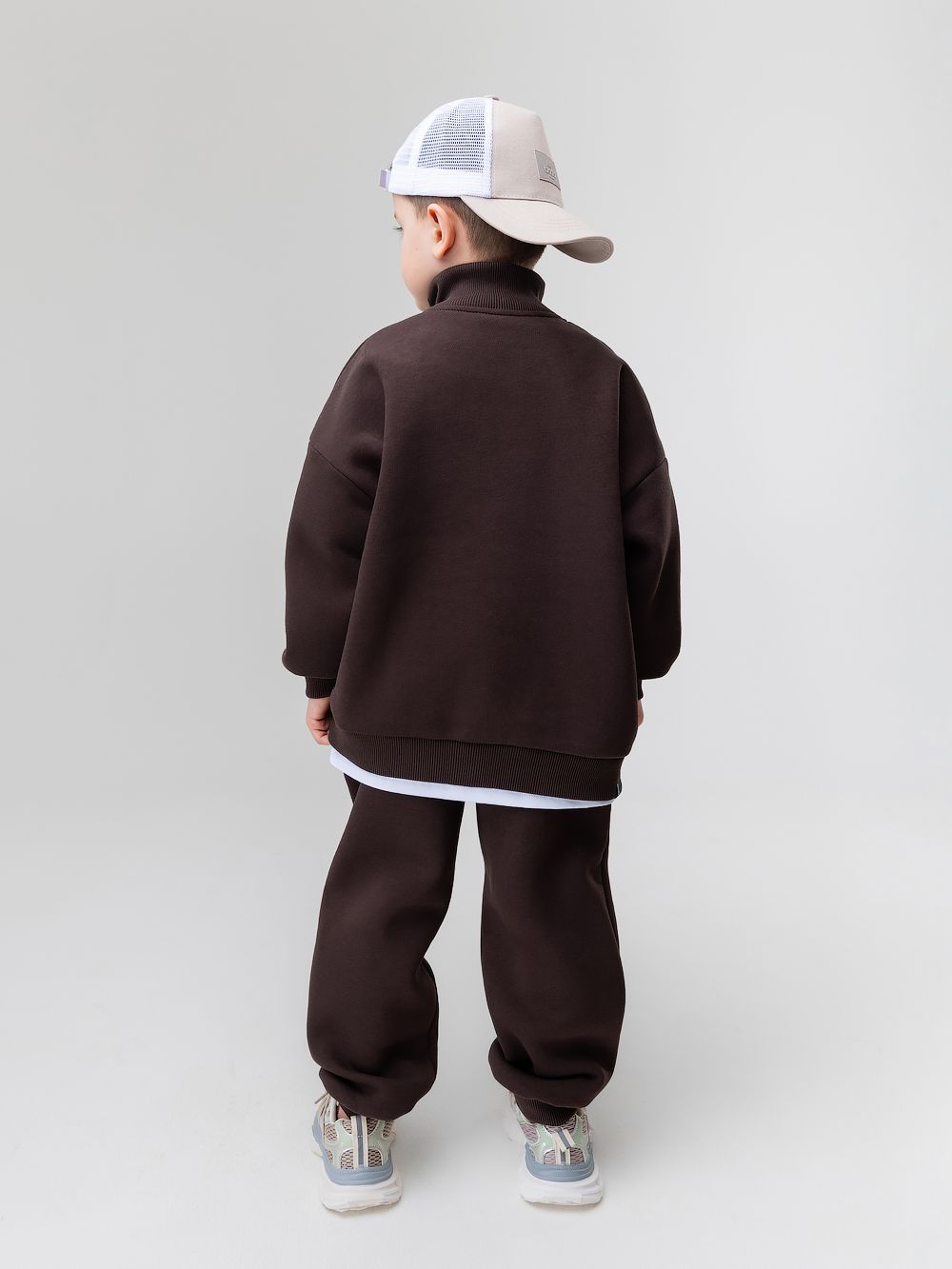 Костюм на полузамке с начёсом - фото 10