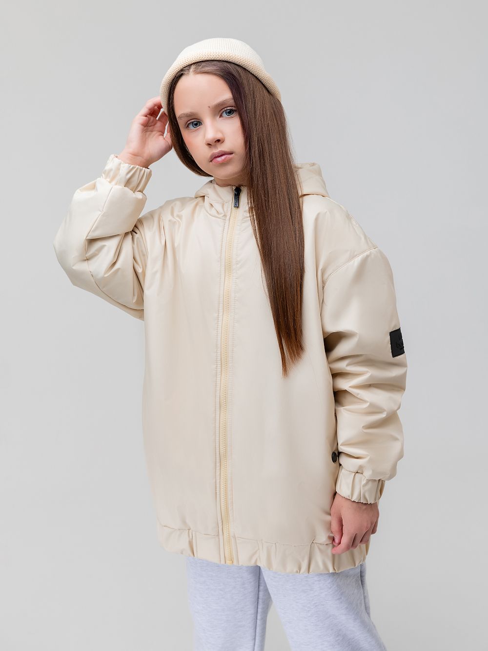 Куртка с капюшоном со стойкой - фото 2