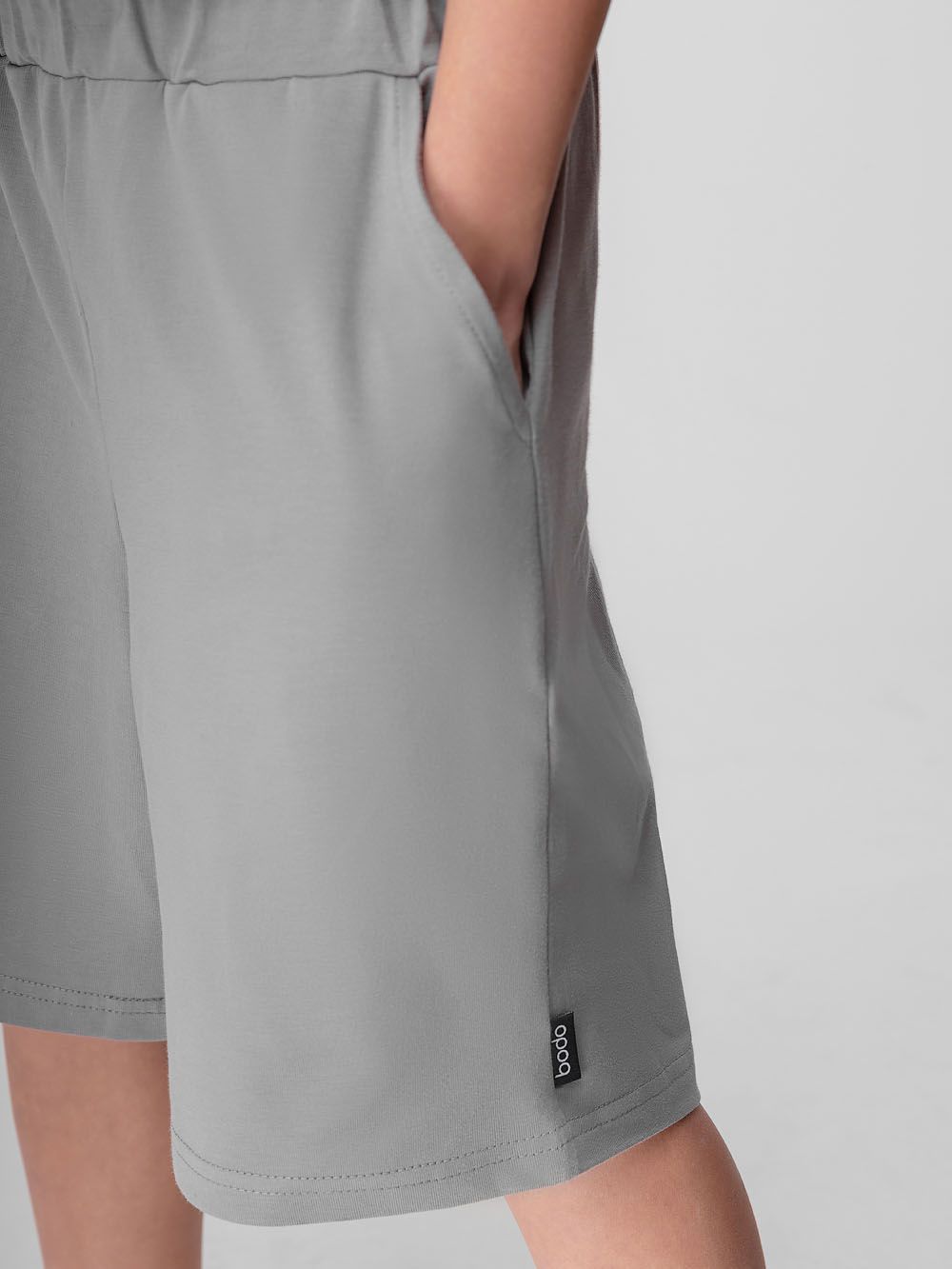 Костюм однотонный с шортами - фото 6