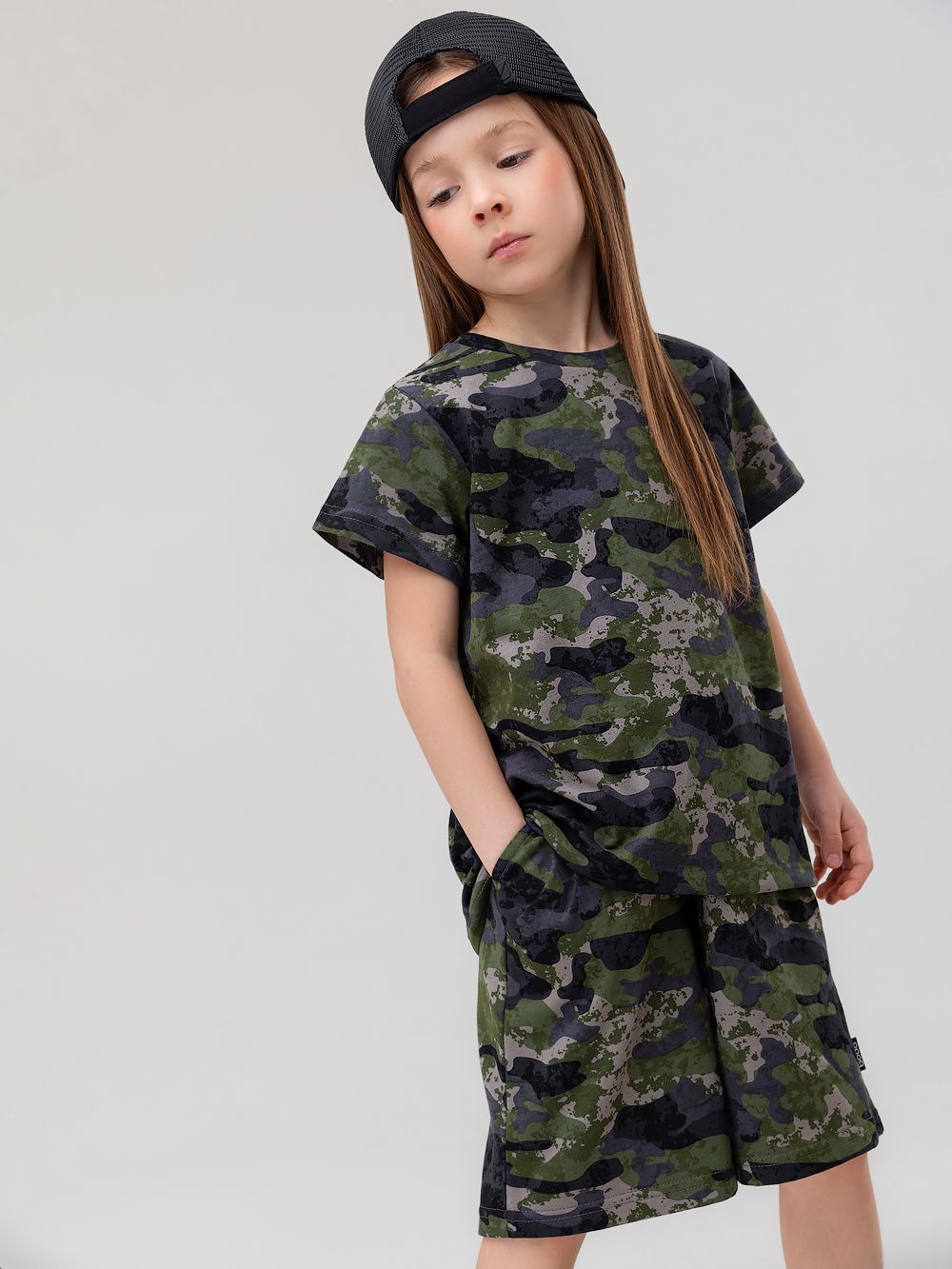 Костюм свободный с шортами - фото 3