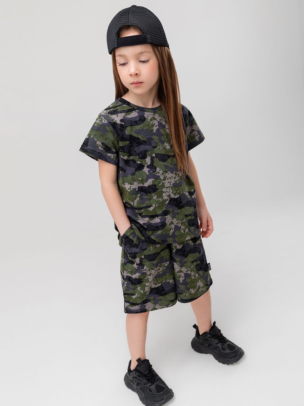 Костюм свободный с шортами - фото 4