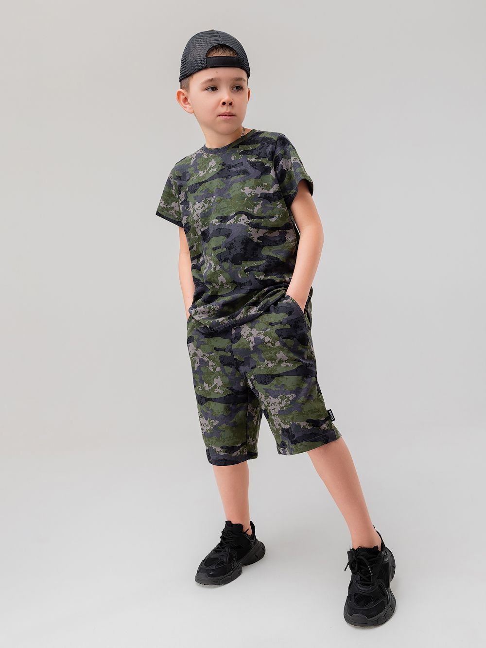 Костюм свободный с шортами - фото 1