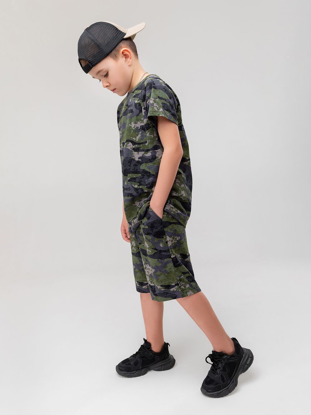 Костюм свободный с шортами - фото 5