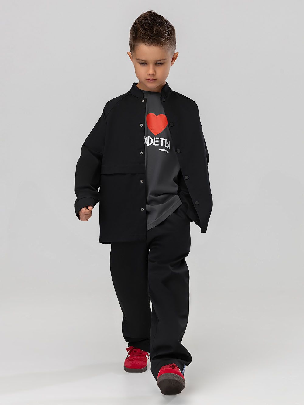 Костюм с рубашкой на кнопках - фото 1