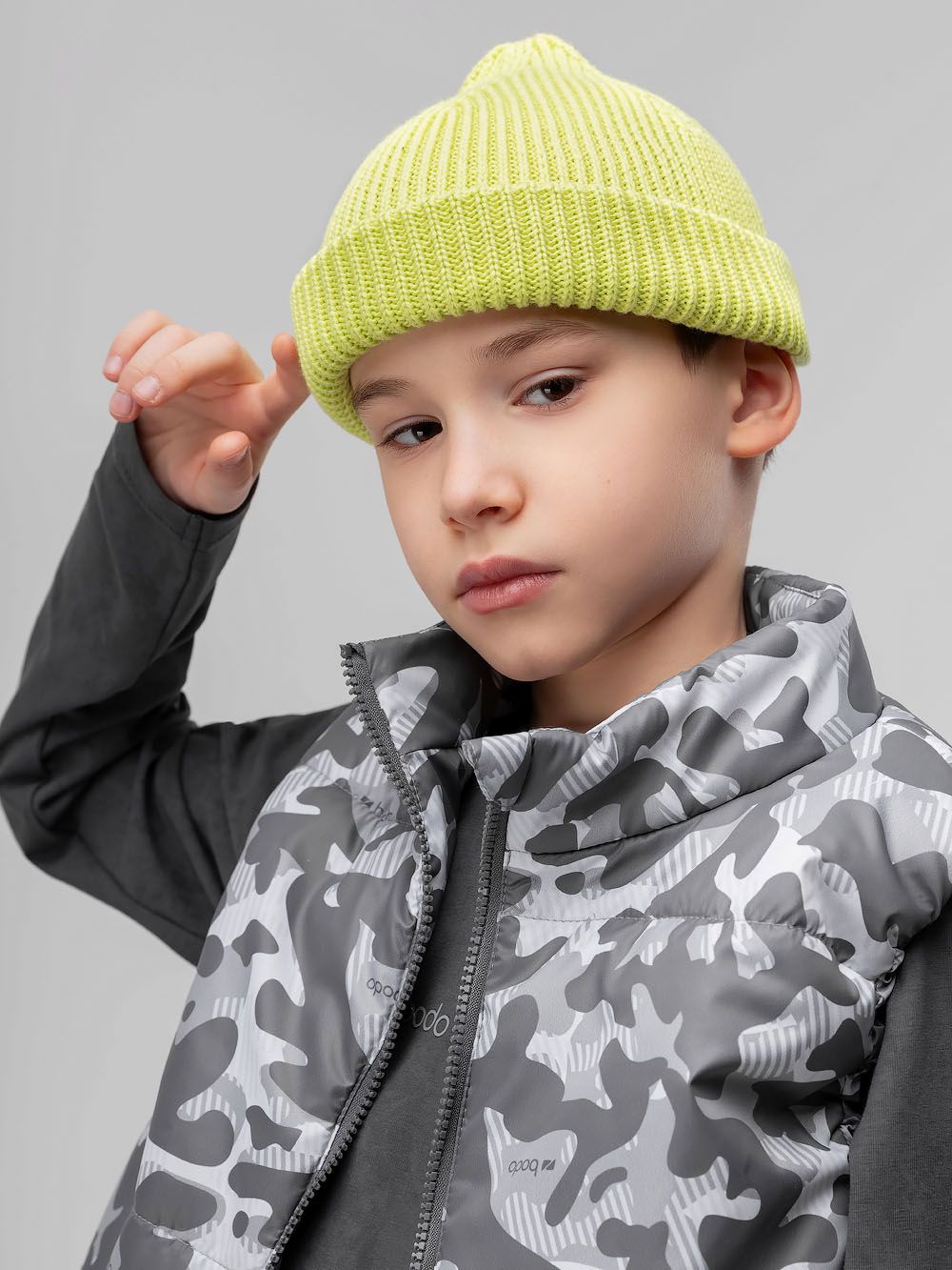 Шапка - тыковка вязаная - фото 1