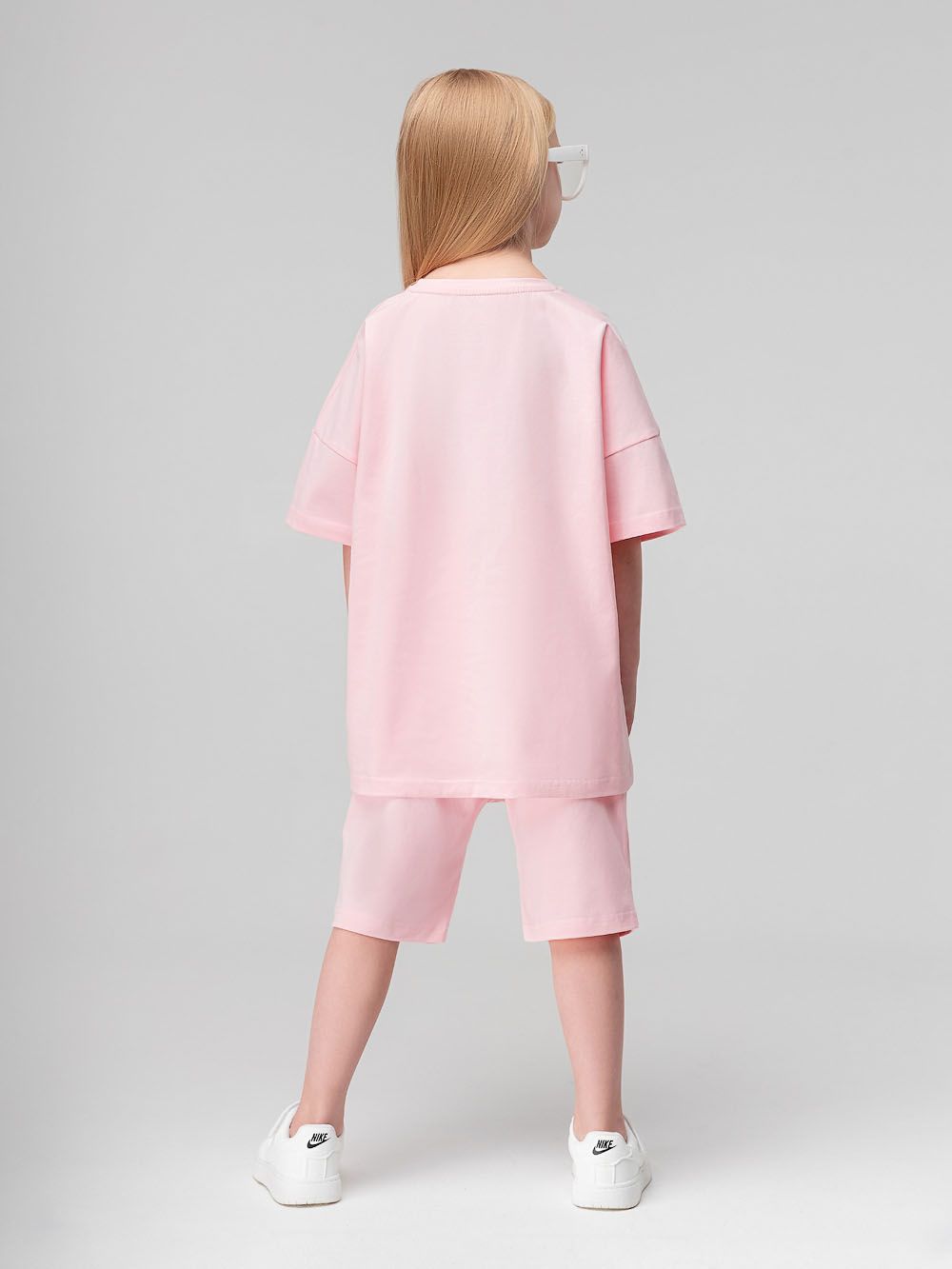 Костюм однотонный с шортами - фото 8