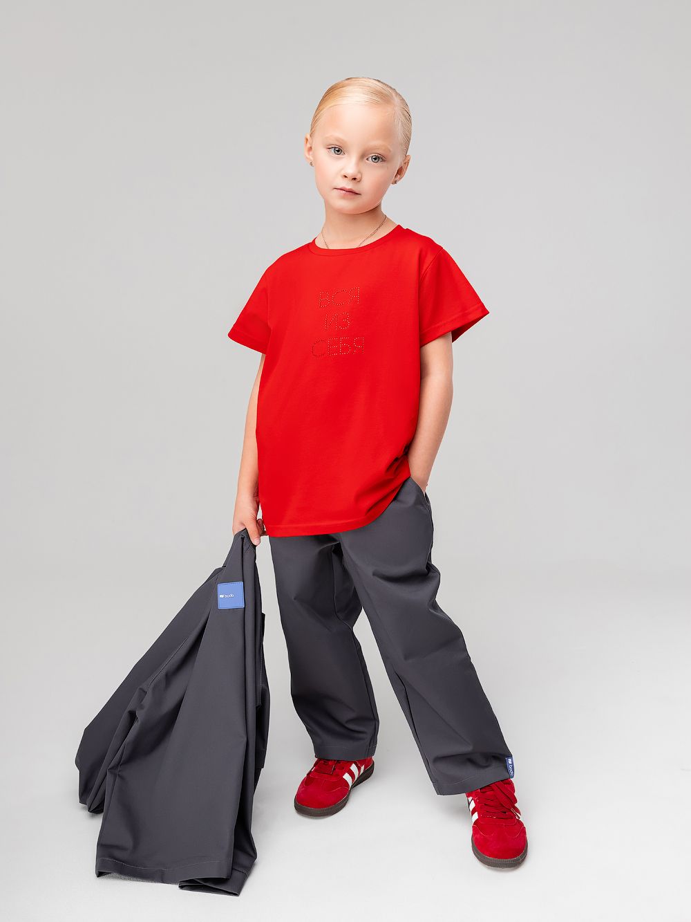 Костюм с рубашкой на кнопках - фото 7