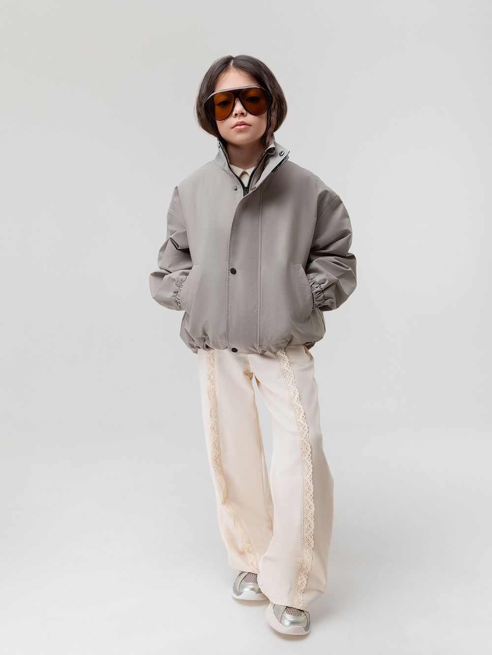 Ветровка с воротником стойкой - фото 4