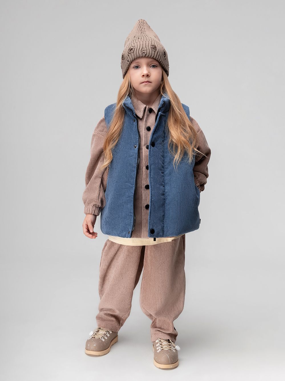 Жилет вельветовый утеплённый - фото 4