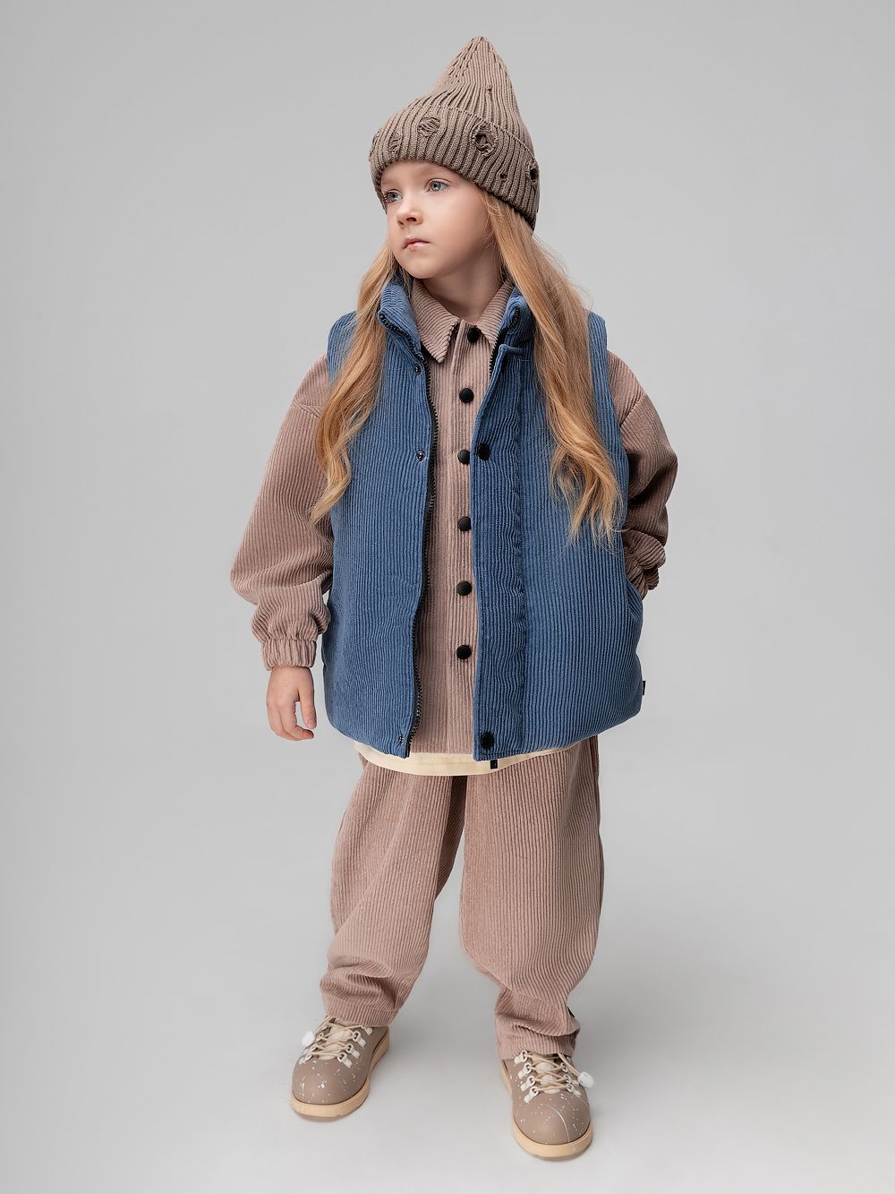 Жилет вельветовый утеплённый - фото 6