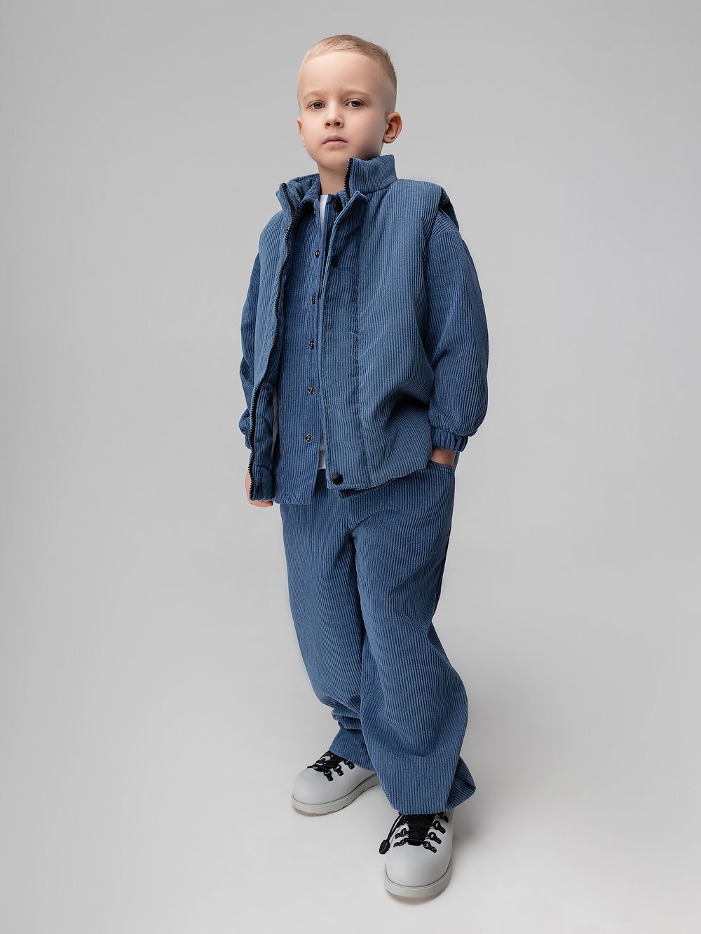 Жилет вельветовый утеплённый - фото 5