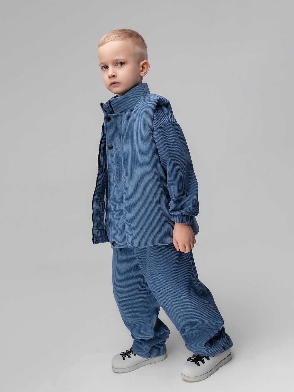 Жилет вельветовый утеплённый - фото 10