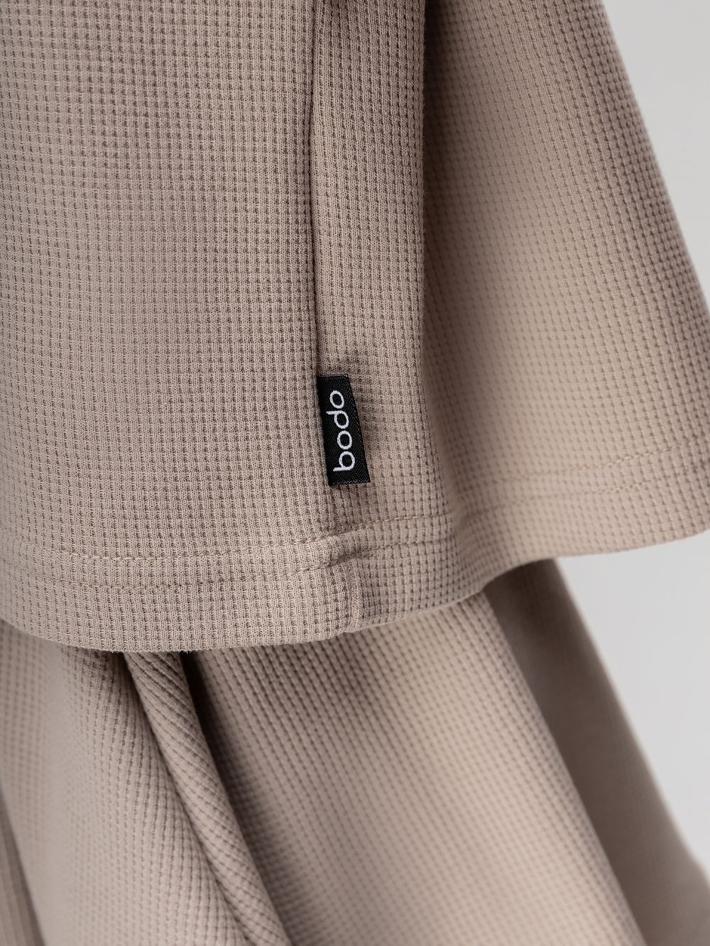 Костюм вафельный с шортами - юбкой - фото 4