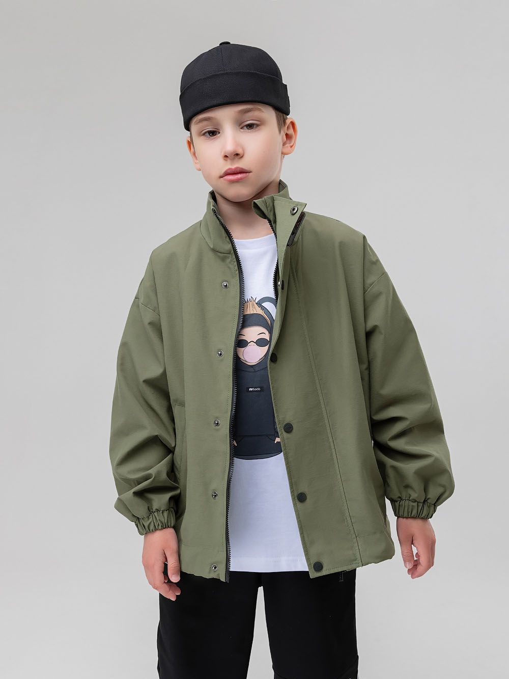 Ветровка с воротником стойкой - фото 1