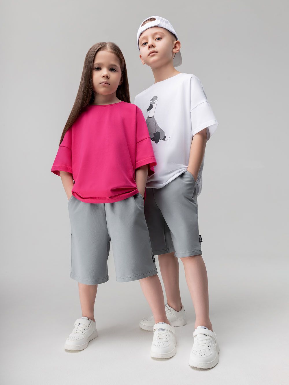 Шорты прямые с карманами - фото 1