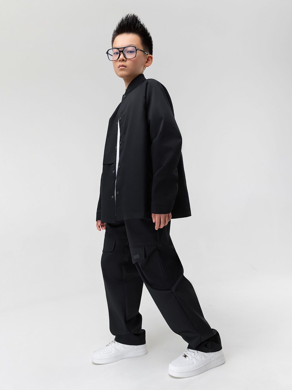 Костюм из ткани саржевого переплетения - фото 7