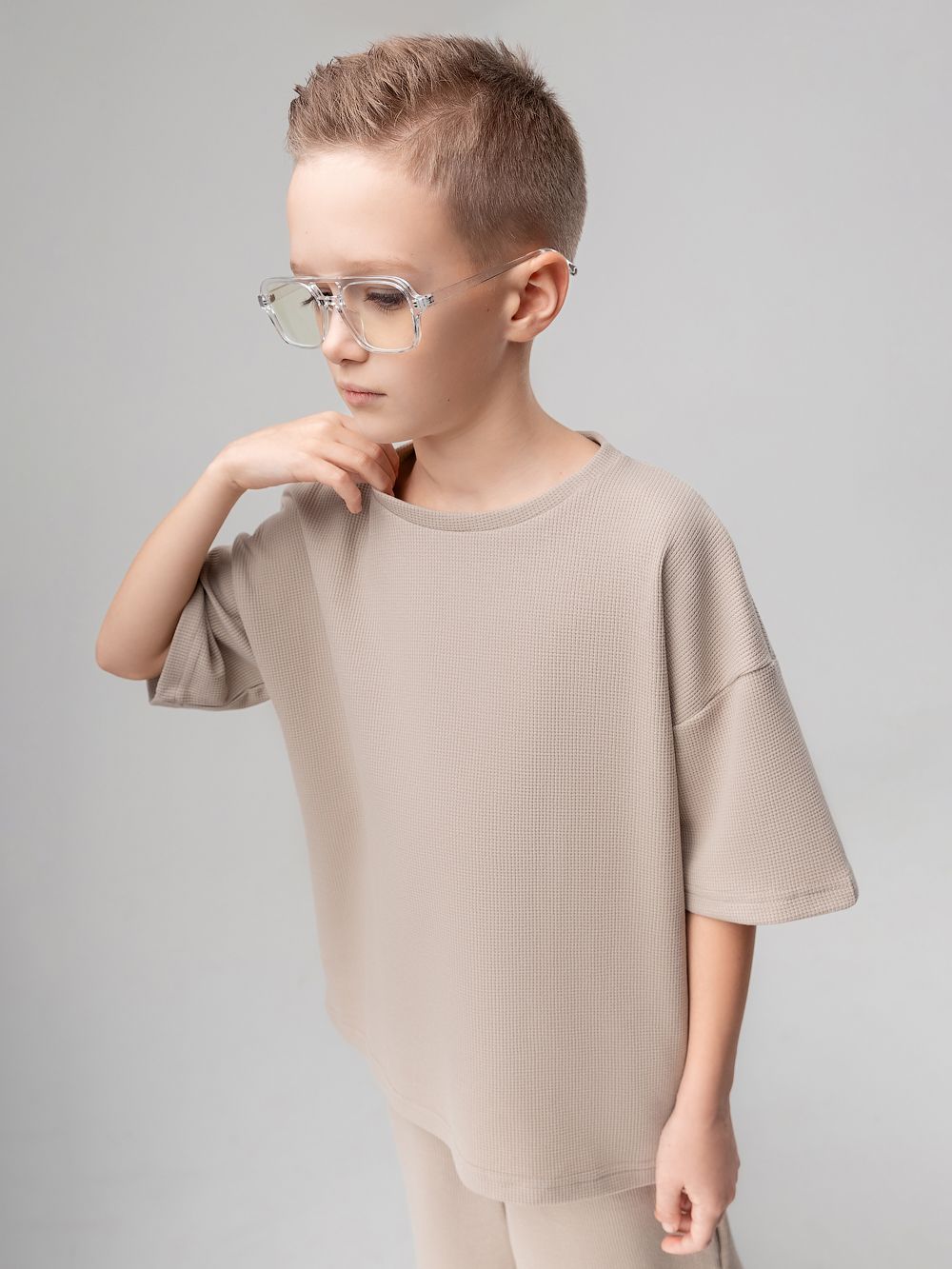 Костюм вафельный с шортами - фото 3