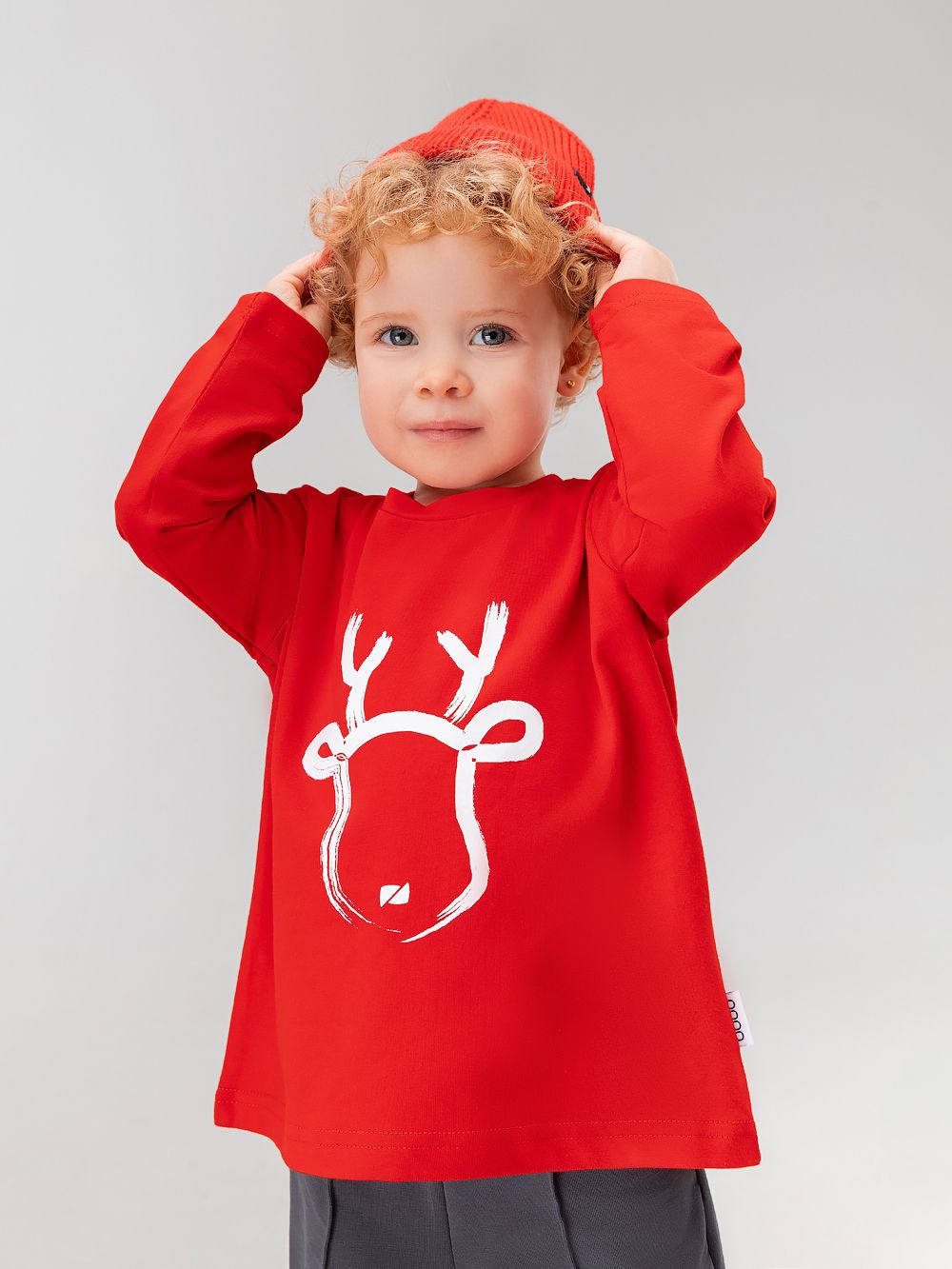 Лонгслив с принтом - фото 2