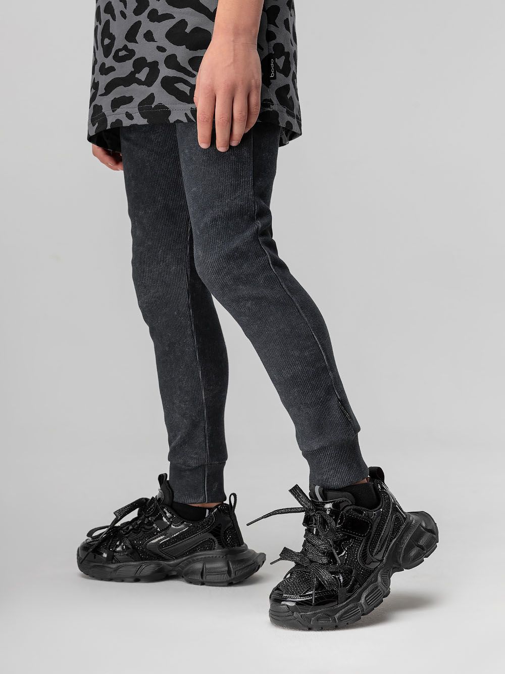 Леггинсы в рубчик - фото 4