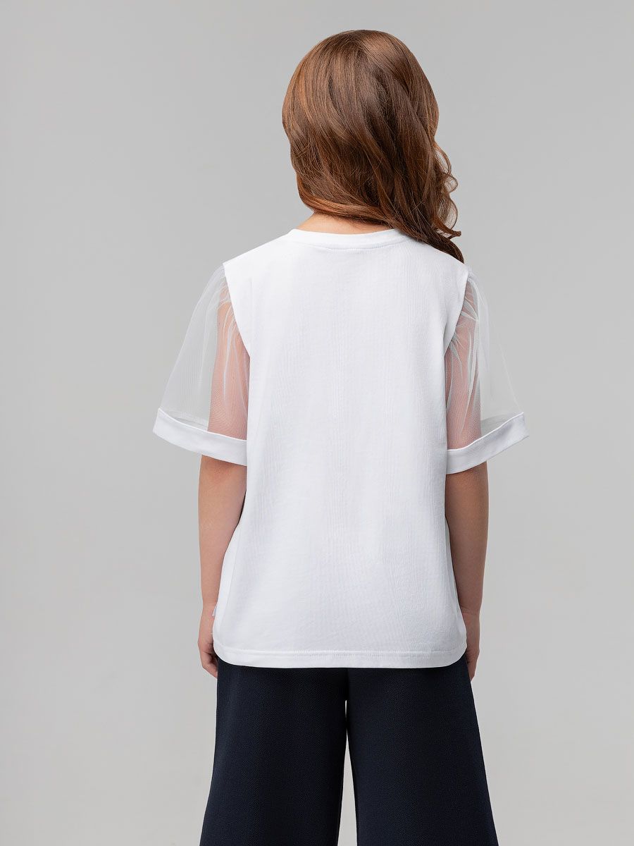 Футболка с фатиновыми рукавами - фото 6