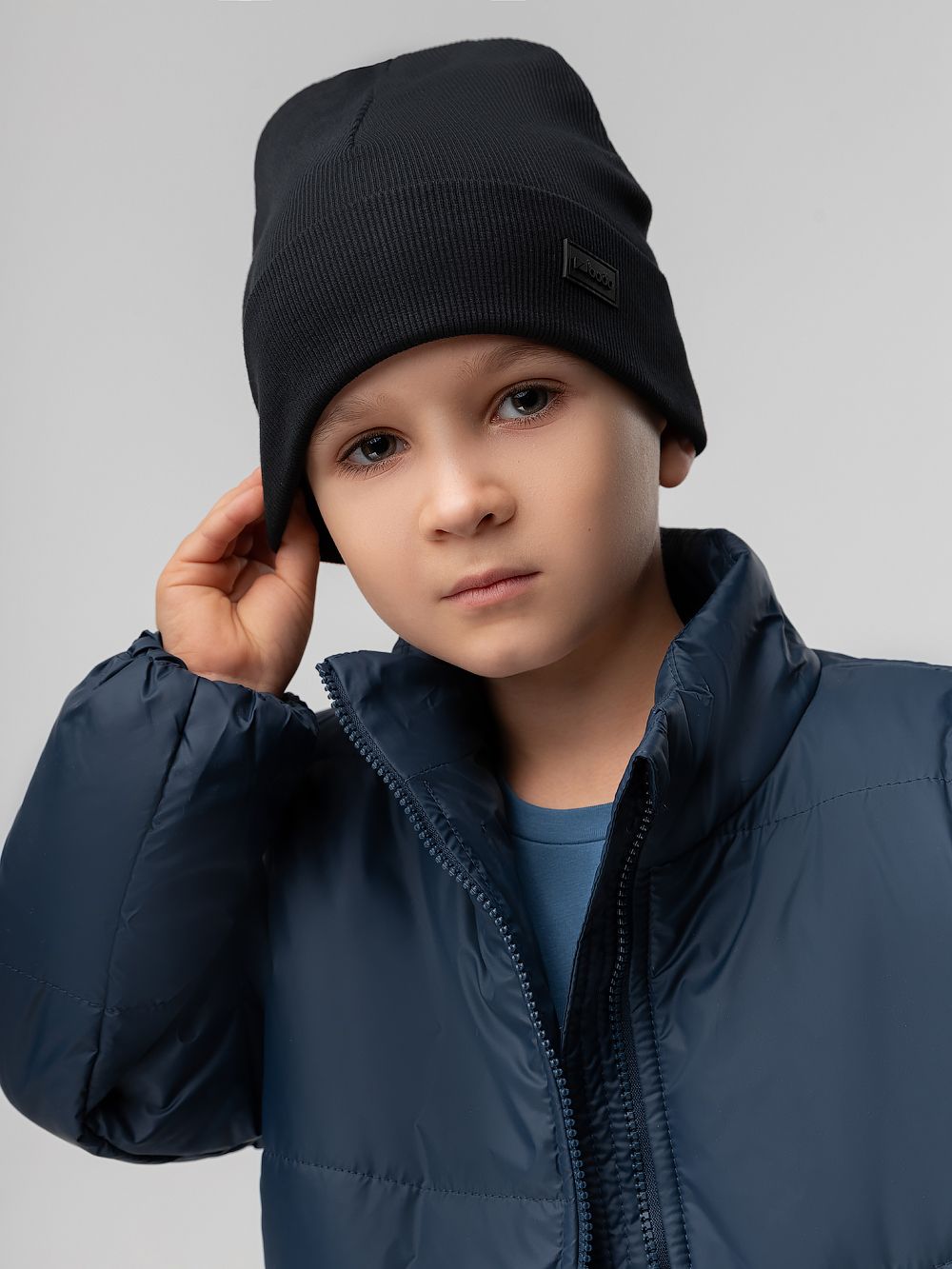 Шапка в рубчик - фото 5