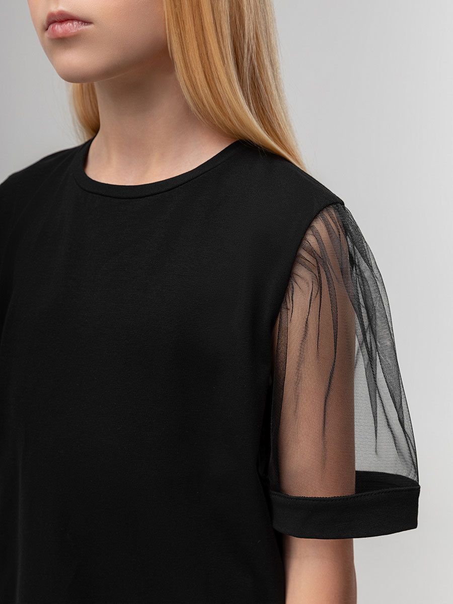 Футболка с фатиновыми рукавами - фото 3