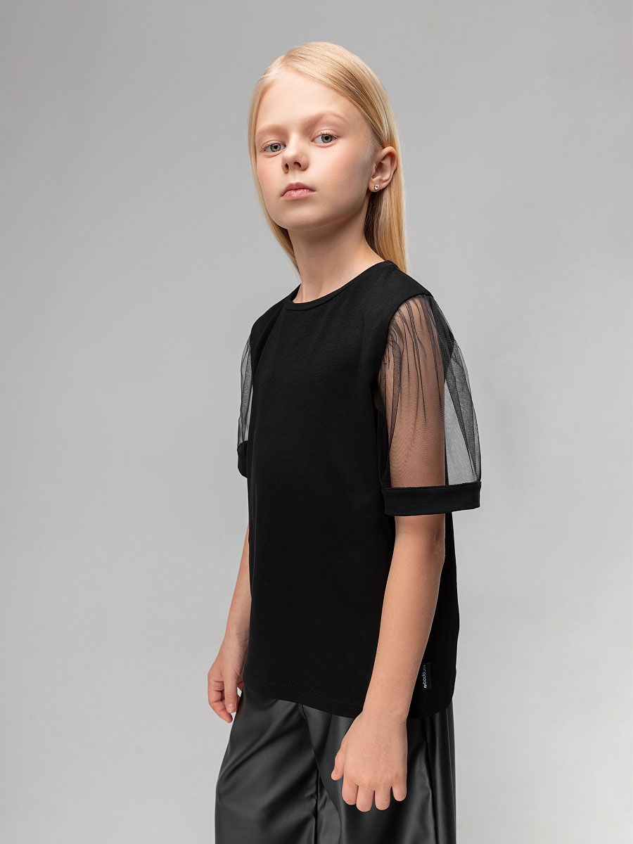 Футболка с фатиновыми рукавами - фото 6