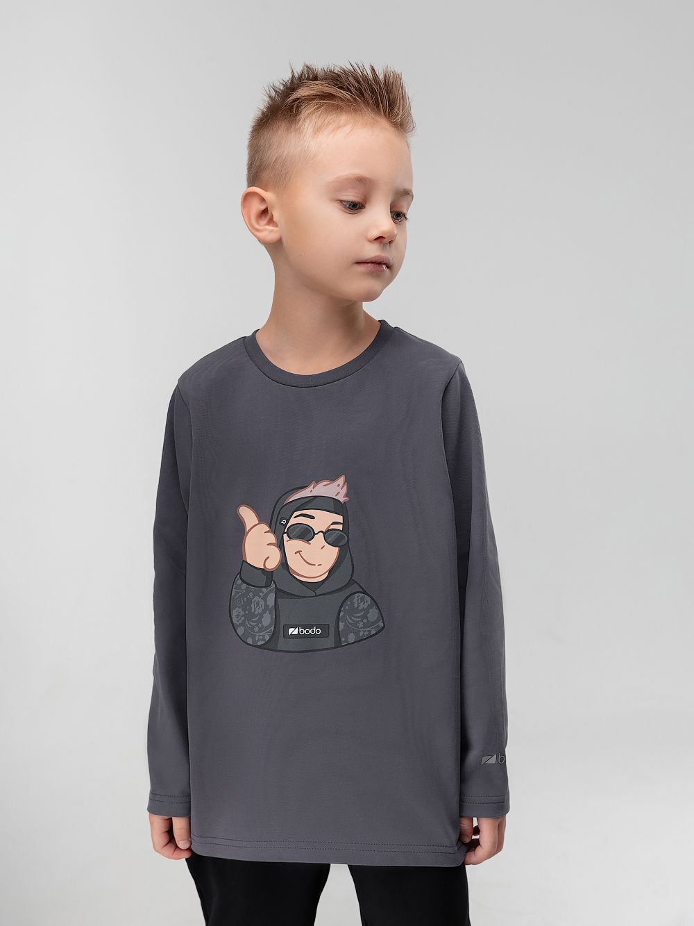 Лонгслив с принтом - фото 1