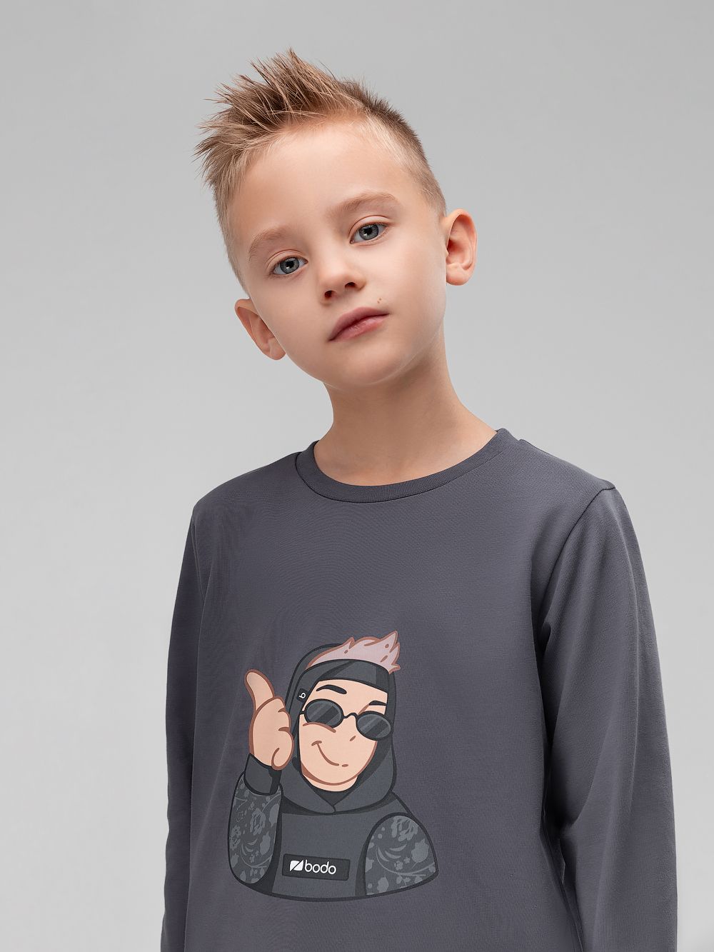 Лонгслив с принтом - фото 3