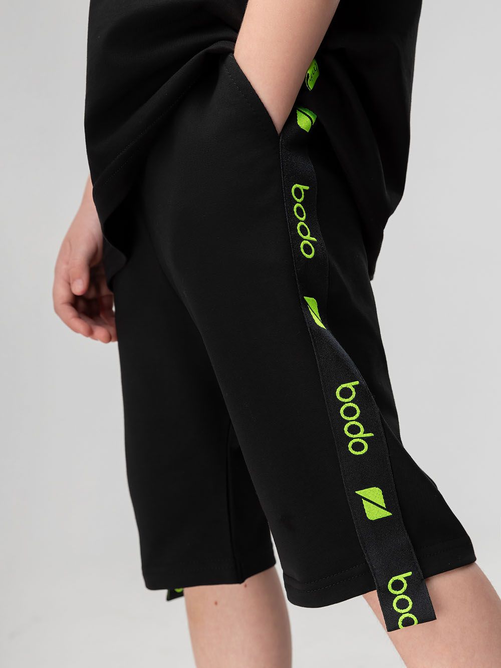 Шорты с брендированной лентой - фото 4