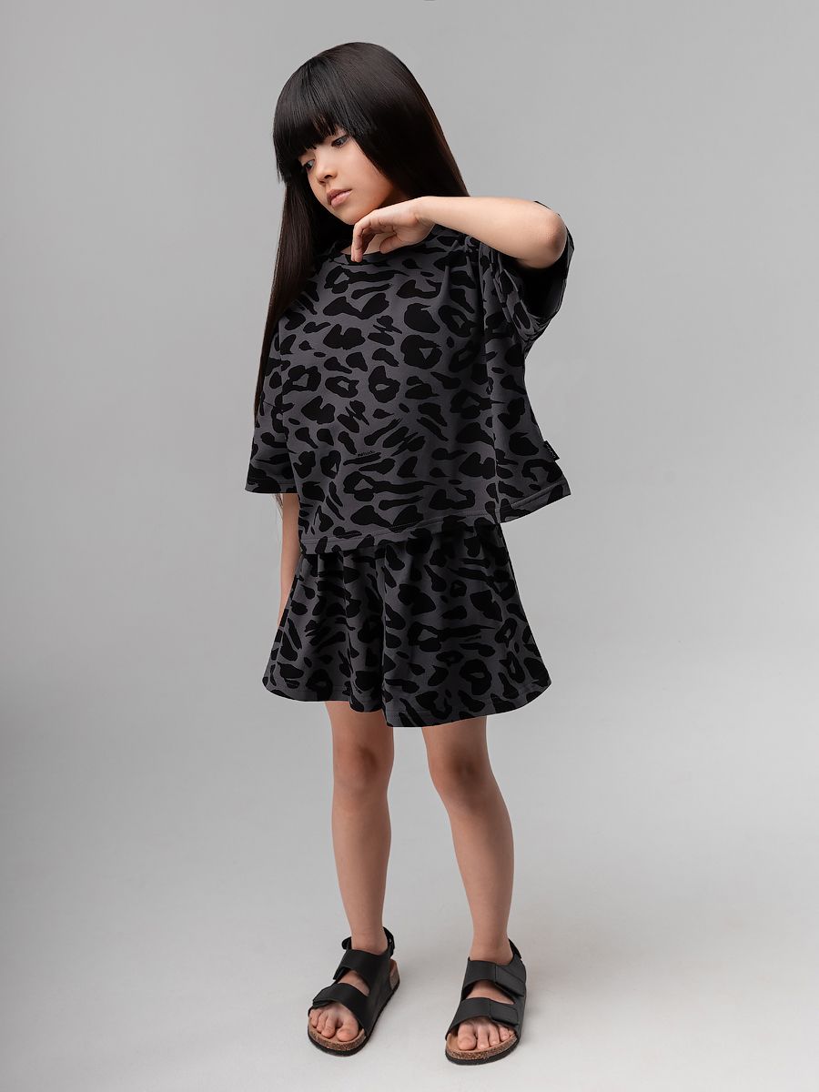 Костюм с юбкой - шортами с сердечками - фото 3